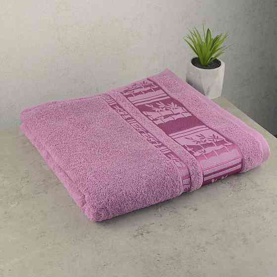 Набір махрових рушників 3шт GM Textile 50х90см, 50х90см, 70х140см BambooN 450г / м2 (пудровим) Суми