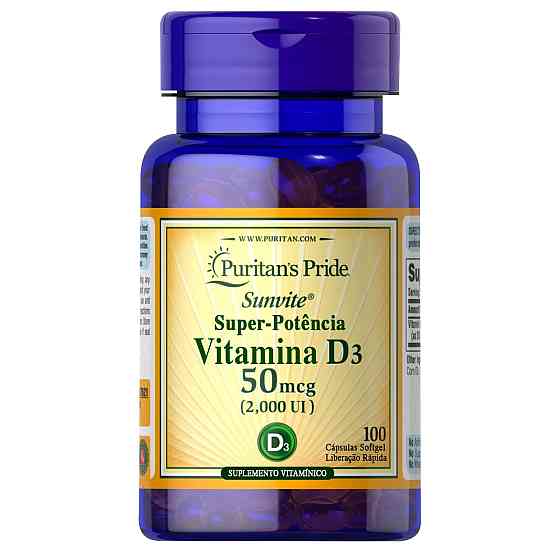 Вітамін D3 Puritan's Pride Vitamin D3 2000iu 100 Softgels Луцьк