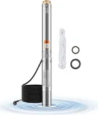 Насос pompa głębinowa 750W ze stali nierdzewnej - Pompa wodna 246ft 100L/min - Do wody pitnej i nawadniania Киев