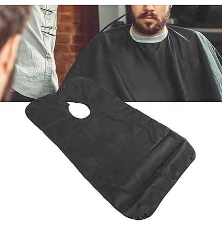 Накидка мужская для бритья бороды и стрижки 107 на 70 черный Киев
