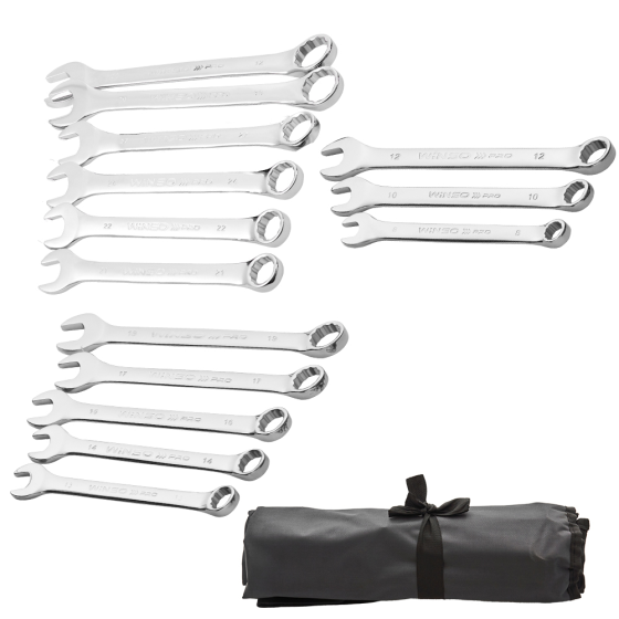 Набор комбинированных ключей WINSO PRO Cr-V, 14 шт (8–32 мм), в чехле Киев