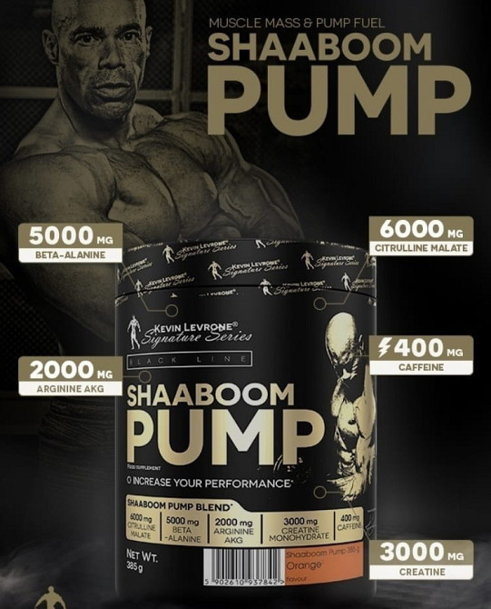 Передтренувальний комплекс Kevin Levrone Shaaboom Pump 385g (Watermelon) Луцьк - фото 4