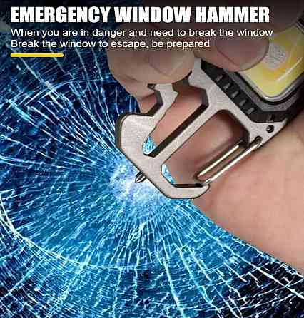 Аккумуляторный LED фонарик-брелок с отвертками Киев