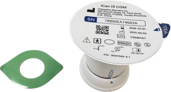 Сенсор безперервного моніторингу глюкози CGM Sinocare Heaco iCan Дніпро