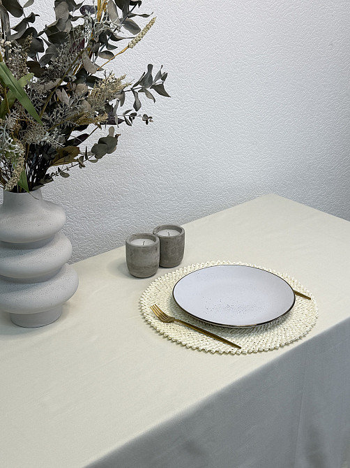 Ecotton Скатертина Ecotton DUCK 170х150 см водовідштовхувальна молочна Milk 02 Київ - фото 7