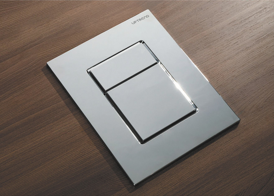 Панель змиву пластикова Koer KT-0607-01 157x198x3mm, кнопка квадратна (KR5344) Київ - фото 3