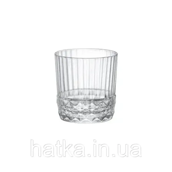 Набір склянок 4 шт Bormioli Rocco America'20s низькі 370 мл h-92 см скло для дому та ресторанів Київ