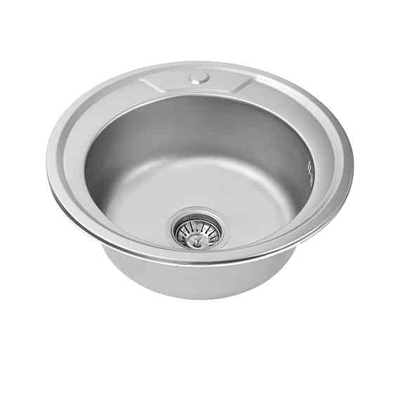 Кухонна мийка з нержавіючої сталі Valeso САТИН 490 (0,8/180 мм) Коломия