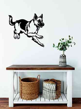 Декоративное настенное Панно «Овчарка» , Декор на стену 70*65 см, Черный Киев