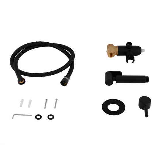 Гигиенический душ из латуни Qtap Inspai-Varius круглый QTINSVARBСRV00440001 Black Matt Харьков