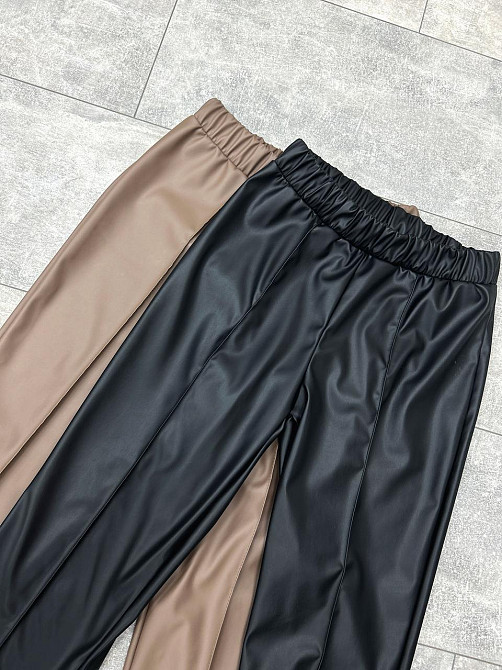 Штаны из экокожи на флисе Calvin Киев - изображение 10