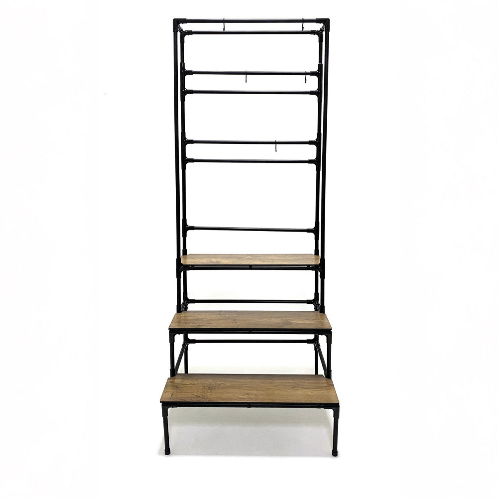 Ступінчаста підставка для рослин Barva, висока підлогова металева етажерка з підвісами для кашпо баг Бориспіль - фото 4