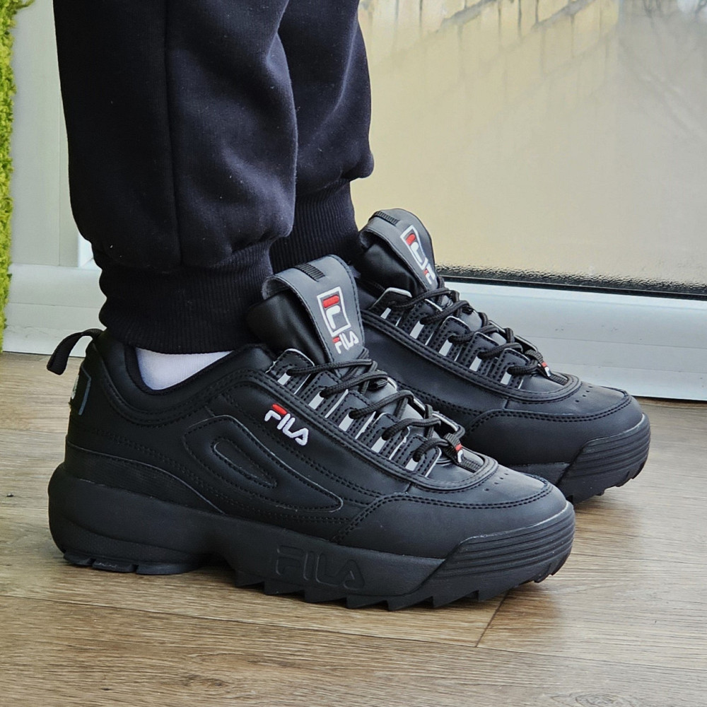 Кросівки FILA Disruptor Чорні Філа Чоловічі (розміри: 42,43,44) Відео Огляд Дніпро - фото 9