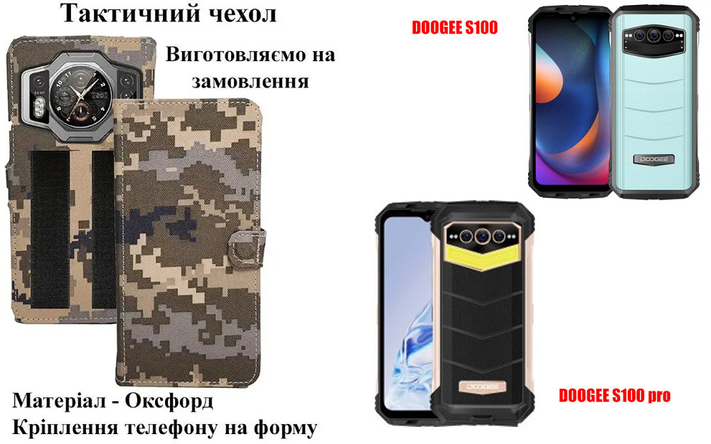 Тактический чехол для Cubot Quest, Quest Lite, крепится к снаряжению на липучке Киев - изображение 1