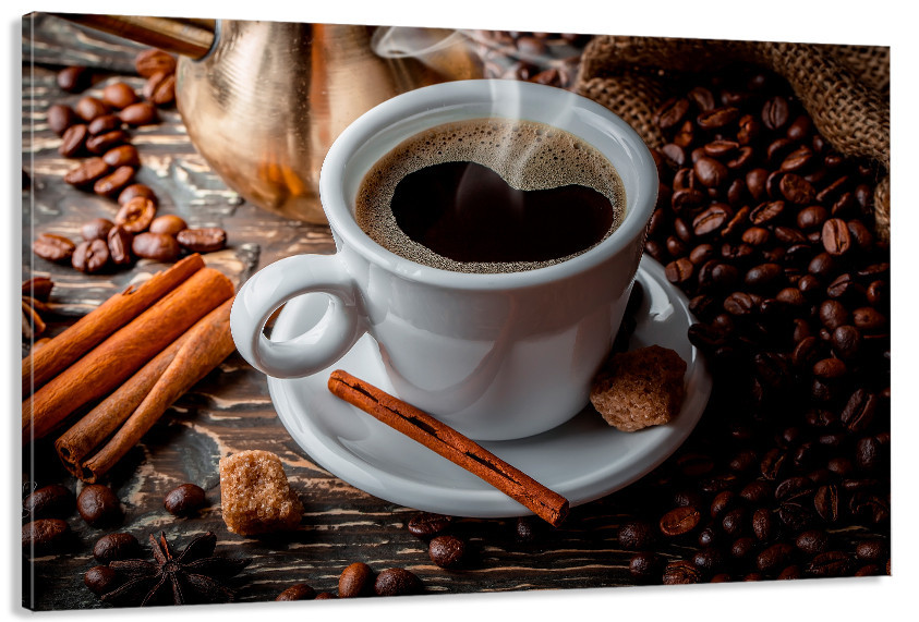 Картина полотно у вітальню / спальню  Аромат кави   MLP_353 ( 60х30см ) Київ - фото 1