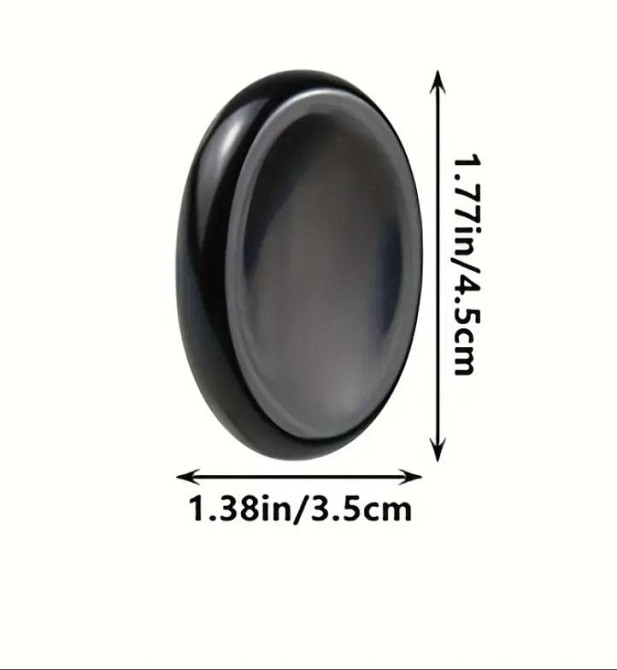 Обсидиан камень антистресс Натуральный овальный камень обсидиана для медитации и снятия стресса и тр Киев - изображение 5