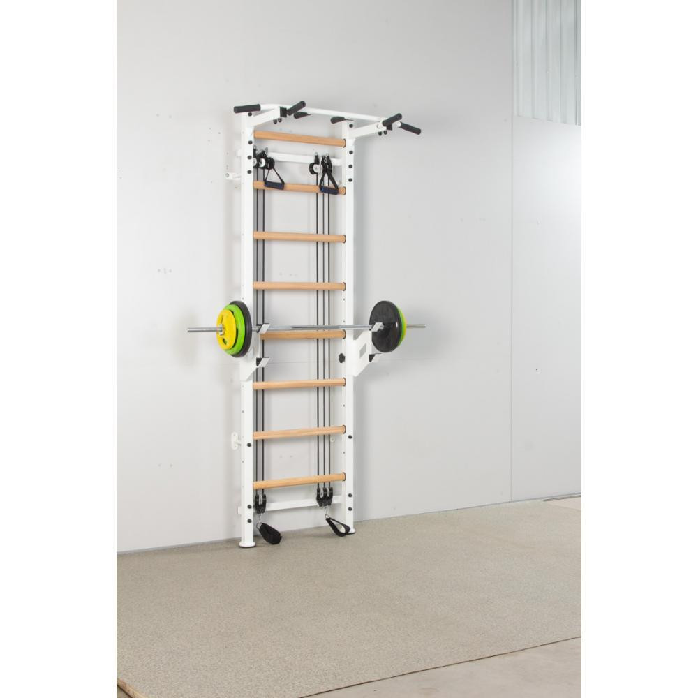 Шведская стенка с эспандерами CrossFulWhite спортивная для детей и взрослых усиленная металлическая для семьи Кам'янське - фото 9