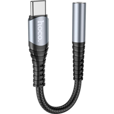 Перехідник USB-C M to 3.5mm F LS33 metal gray HOCO (6931474761163) Вінниця - фото 1