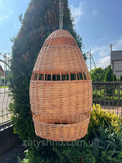 Люстра із лози плетена Київ - фото 3