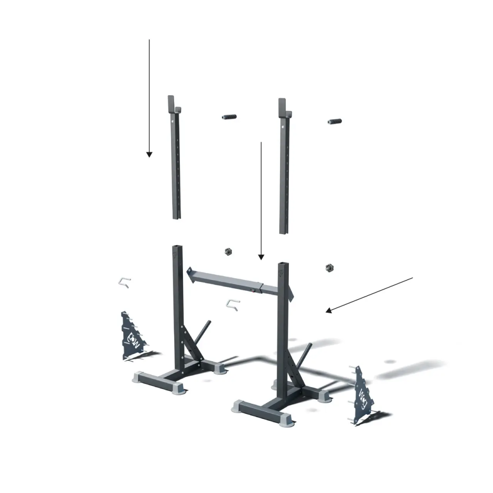 Стойки под штангу Bugai 50 на 50 мм 3 в 1 жим, приседания, брусья Киев - изображение 4