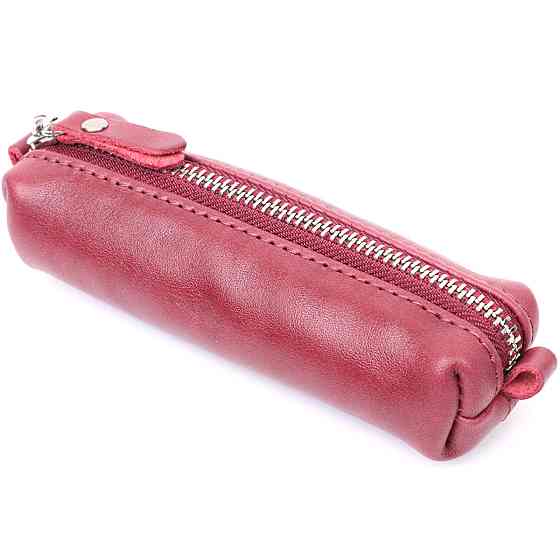 Женская кожаная ключница Бордовый (GRANDE PELLE) Киев