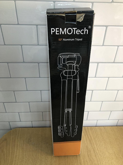 Штатив для телефону 130см планшета/GoPro/камери, дорожній штатив PEMOTech із дистанційним керуванням затвором, 2-в-1 тримач Б/В Київ - фото 2