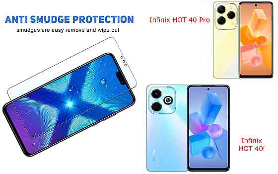 Защитное стекло NeoGlass для Infinix HOT 40 Pro, HOT 40i – ультрапрозрачное и устойчивое Киев