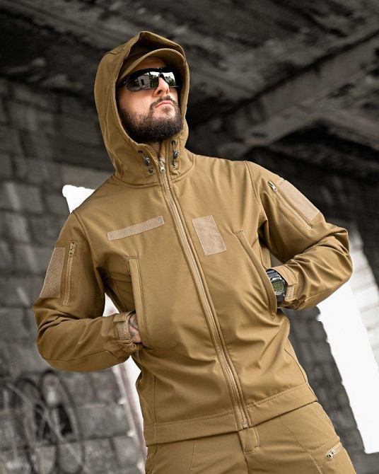 Тактический костюм софтшел sofftshel  AURA  койот ПП7821 Одесса - изображение 5