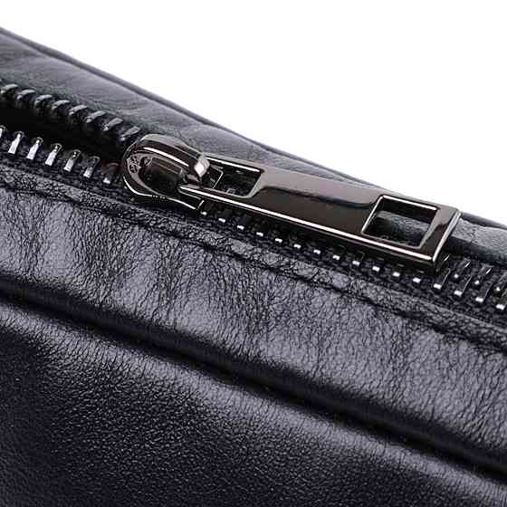 Классическая сумка кросс-боди из гладкой натуральной кожи Shvigel 22841 Черная Киев