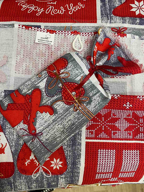 Ecotton Набір рушників Ecotton подарунковий Новий рік кухонних вафельних 2 шт. у наборі новоріч Київ - фото 7