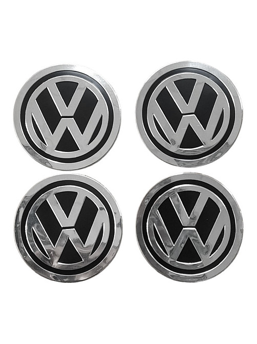 Наклейки на ковпаки Volkswagen чорні, діам. 90мм Вінниця - фото 1