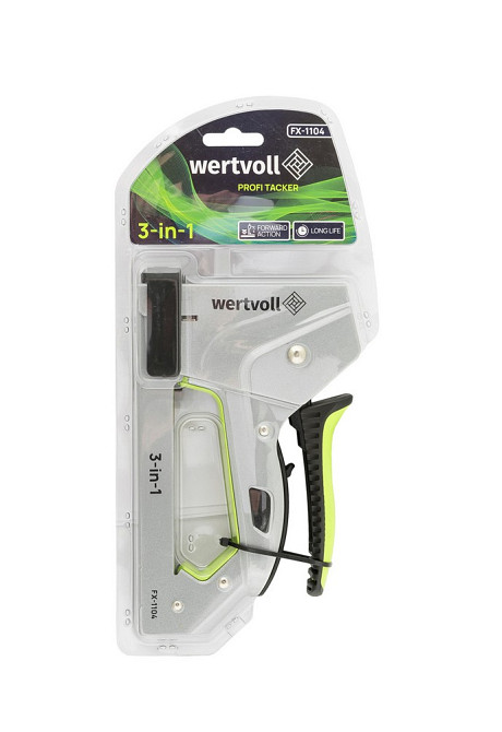 WERTVOLL Степлер ресорний WERTVOLL 3-В-1 скоба R53 4-14мм/шпилька 14 мм/цвях 14 мм корпус метал Коломия - фото 10