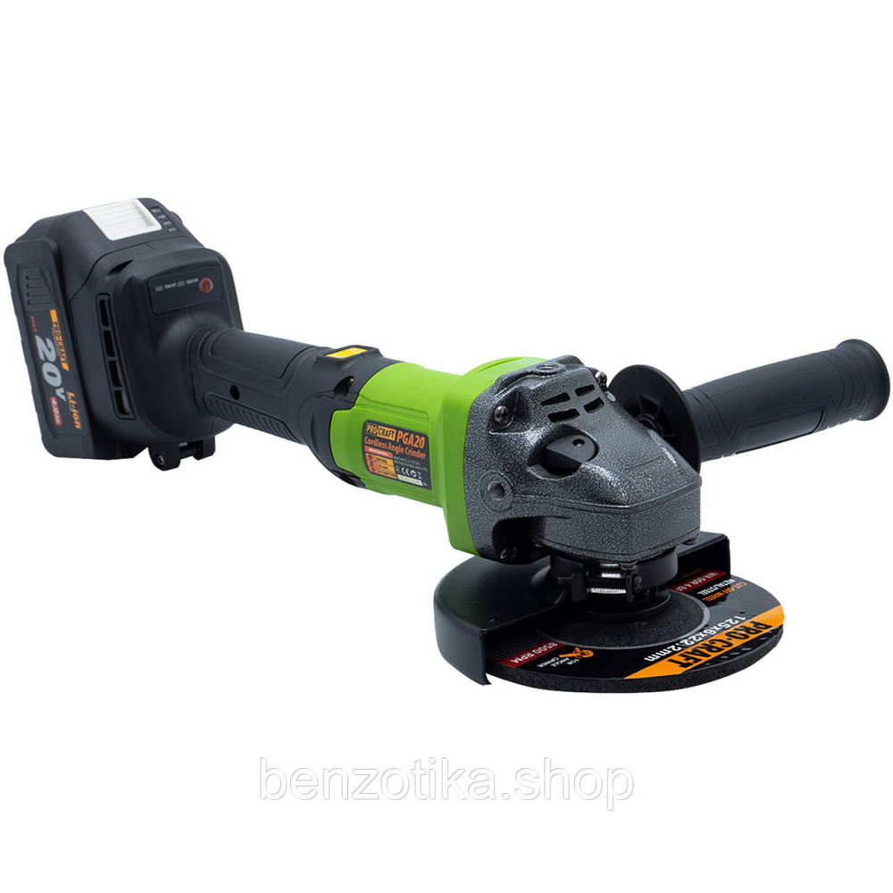 Акумуляторна болгарка Procraft PGA20 (2 акб) Киев - изображение 4