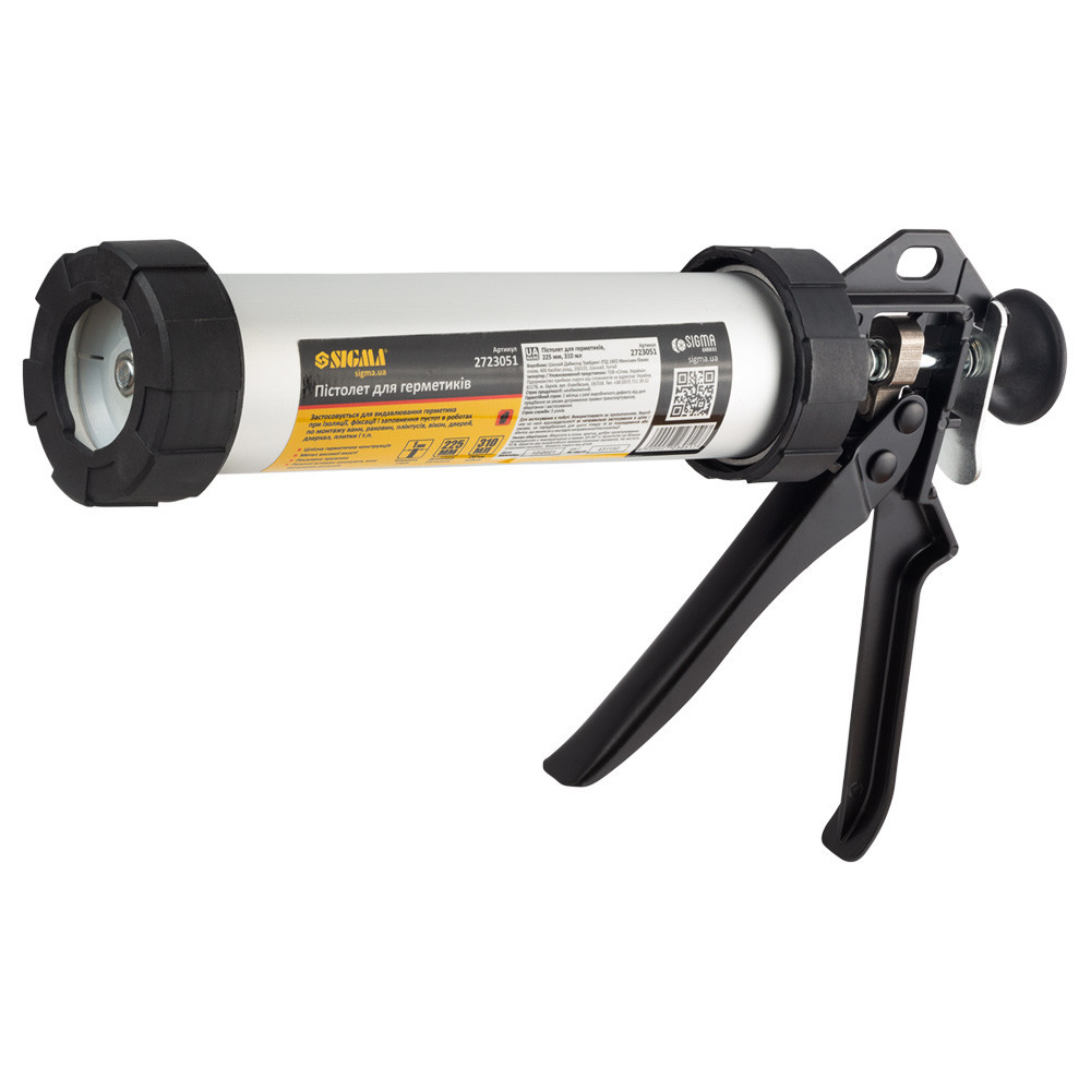 Пістолет для герметиків 225 мм 310 мл (алюмінієва туба) SIGMA (2723051) Київ - фото 3
