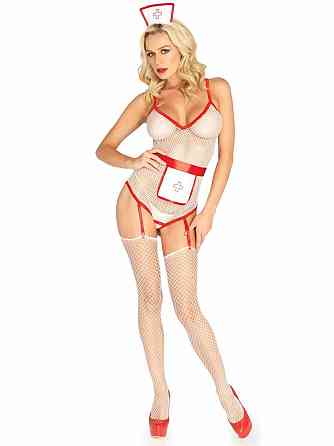 (SALE) Костюм медсестри Leg Avenue Roleplay TLC Nurse One size White Sex Aura Київ
