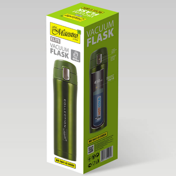 Термочашка 450мл зелений Maestro MR-1641-45-GREEN Житомир - изображение 5