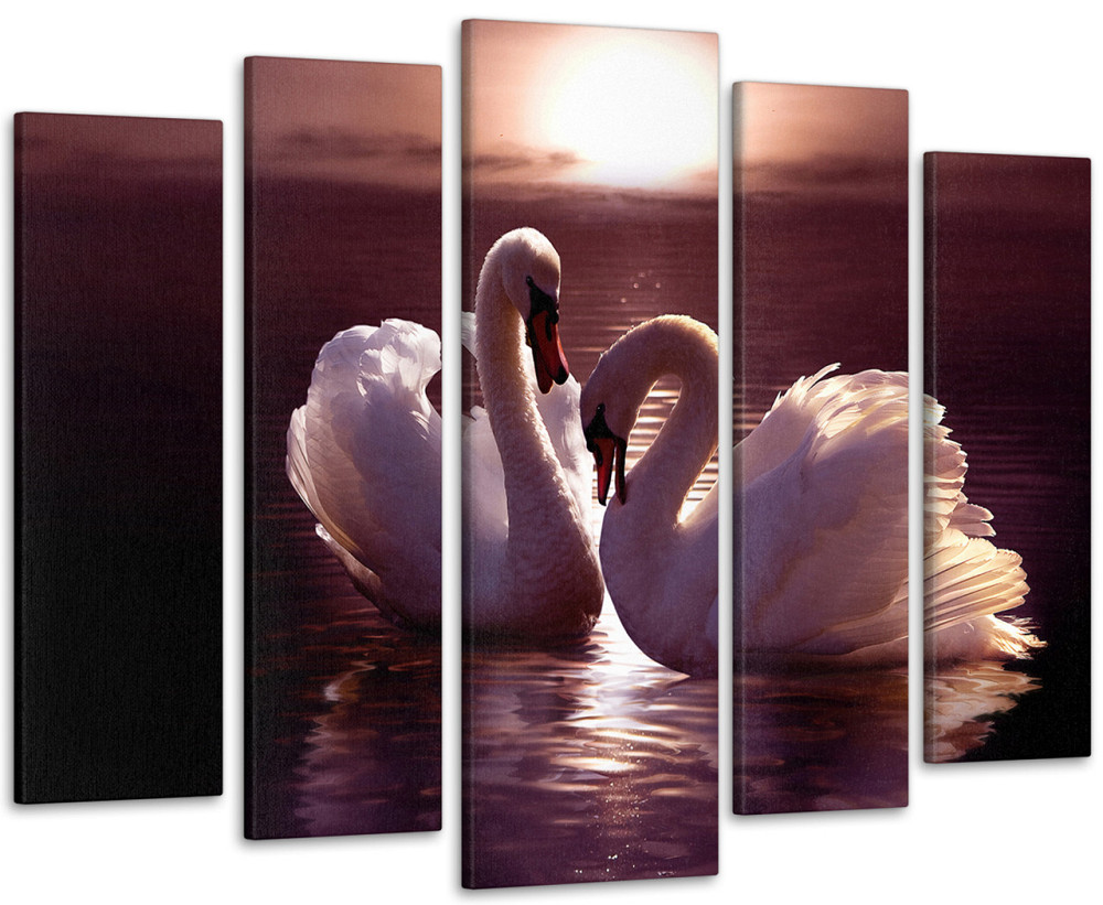 Модульная картина Лебеды Art-117_5 115x170 см Киев - изображение 1