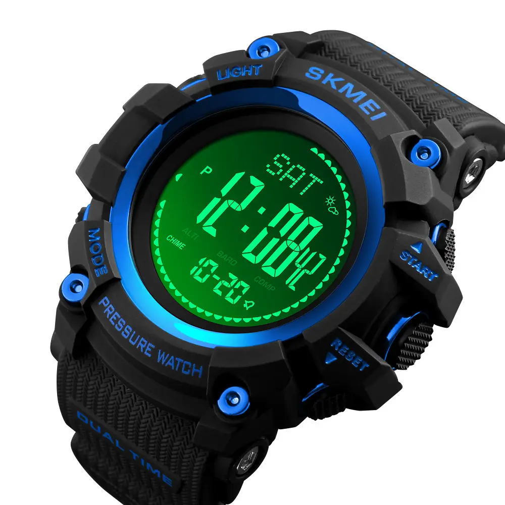 Розумний Годинник Skmei Processor з Шагомером і Барометром Синій Київ - фото 2