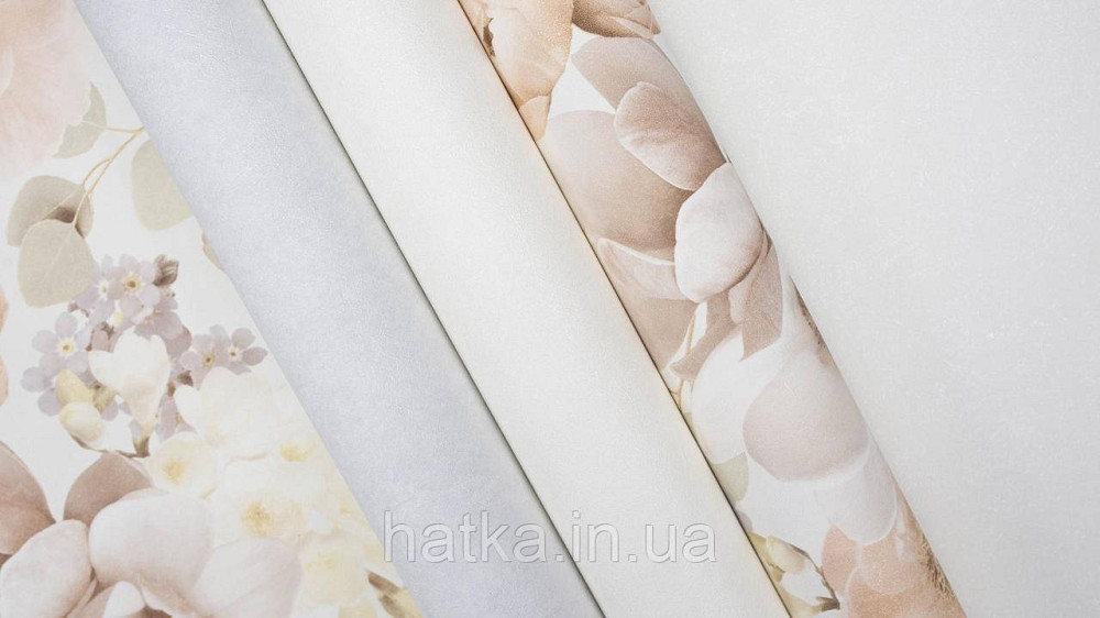 Шпалери вінілові на флізеліні гарячого тиснення Sintra Atmosphere квіти троянди коричневі беж жовті білі 512210 Київ - фото 8