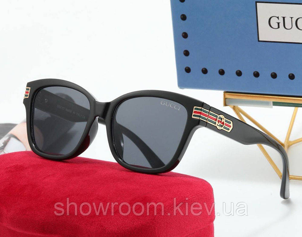 Женские модные очки от солнца GG (9642) black Киев - изображение 1