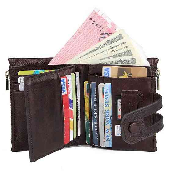 Кошелек Vintage 14602 кожаный Коричневый Киев