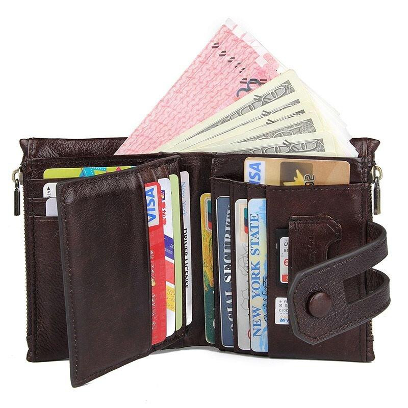 Гаманець Vintage 14602 шкіряний Коричневий Київ - фото 4