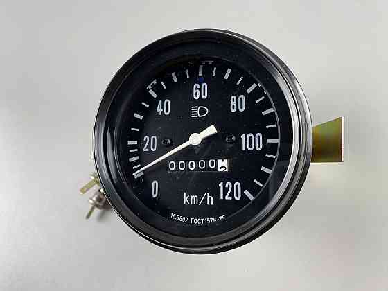 Спідометр механічний ГАЗ-3307 УАЗ діаметр 100 мм. 0-120 км гнучкий вал М18х1.5 підсвічування 12В Мукачево