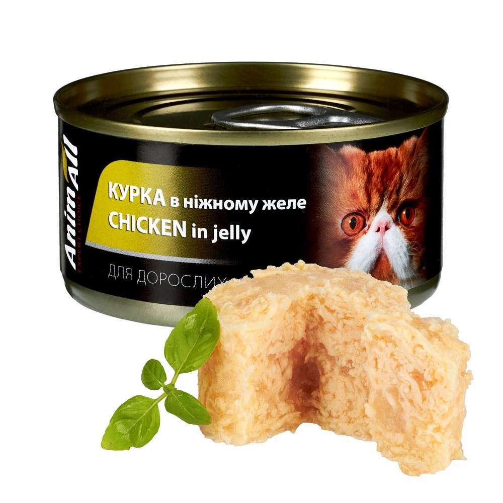 AnimAll АнимАлл влажный корм для кошек, курица в нежном желе, 85г Киев - изображение 1