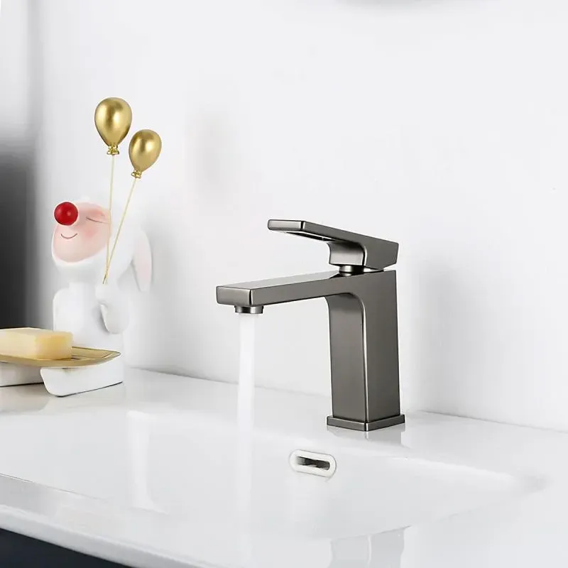 Змішувач для умивальника GAPPO G1017-9 графіт Київ - фото 3