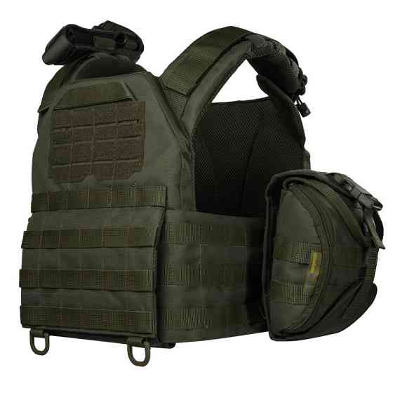 Плитоноска тактическая Warmor Gen.3 Pro Max с быстрым сбросом с подсумками (Оливковый) Киев