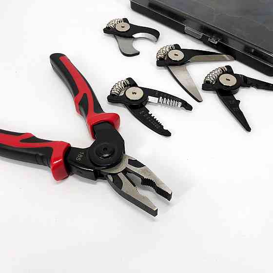 Багатофункціональний набір швидкозмінних інструментів 5 в 1 (плоскогубці, зачищення ізоляції, щипці обтискні) CG-50 Івано-Франківськ