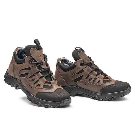 Зимові тактичні кросівки шкіра, на теплому гортексу , колір коричневий Харьков