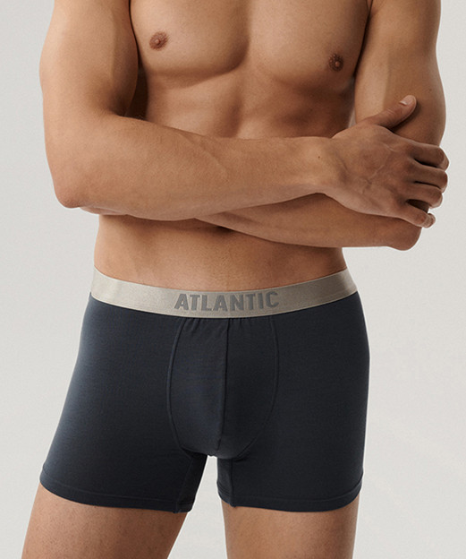 Мужские трусы шорты из пима хлопка цвет Графит Atlantic BMH-012 XXL Киев - изображение 2