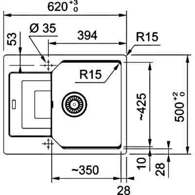 Мийка кухонна Franke Urban UBG 611-78 XL (114.0716.706) Вінниця